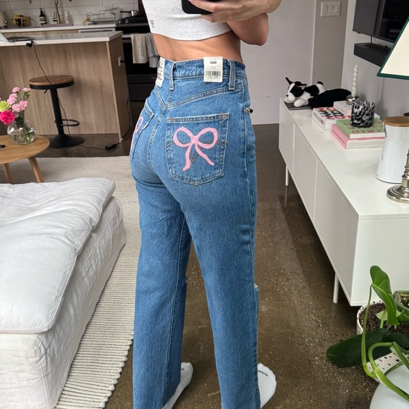 NWT Custom Levi’s High Waisted Straight Ankle 26x31 - Picture 6 of 7